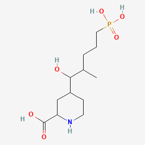 4-(1-Hydroxy-2-methyl-5-phosphonopentyl)piperidine-2-carboxylic Acid