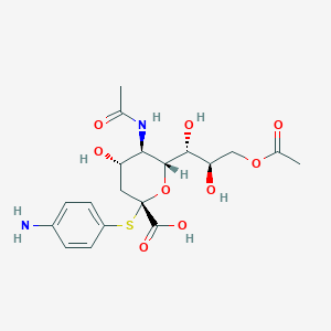 molecular formula C19H26N2O9S B138524 N-Acetyl-9-O-acetylneuraminic acid 4-aminophenylthioketoside CAS No. 146117-12-6