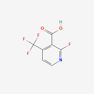 molecular formula C7H3F4NO2 B1385247 2-氟-4-(三氟甲基)吡啶-3-羧酸 CAS No. 1040681-74-0