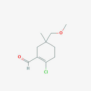 2-chloro-5-(methoxymethyl)-5-methyl-1-Cyclohexene-1-carboxaldehyde