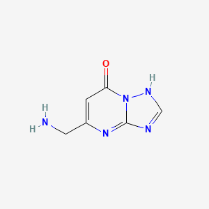 molecular formula C6H7N5O B1385249 5-(Aminomethyl)[1,2,4]triazolo[1,5-a]pyrimidin-7(4H)-one CAS No. 887405-49-4