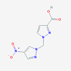 1-[(4-Nitro-1H-pyrazol-1-YL)methyl]-1H-pyrazole-3-carboxylic acid