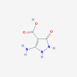 5-Amino-3-oxo-2,3-dihydro-1H-pyrazole-4-carboxylic acid