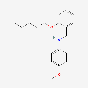 molecular formula C19H25NO2 B1385260 N-(4-甲氧基苯基)-N-[2-(戊氧基)苄基]胺 CAS No. 1040688-01-4