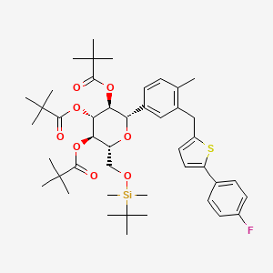 3,4,5-Tris(pivaloxy) 6-(tert-Butyldimethylsilyl)methyloxy Canagliflozin