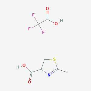 4,5-Dihydro-2-methyl-4-thiazolecarboxylic Acid Trifluoroacetic Acid Salt