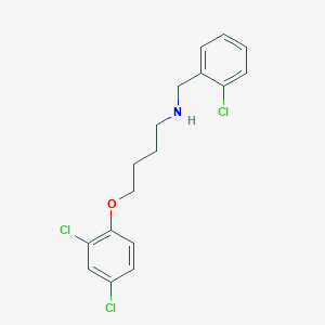 molecular formula C17H18Cl3NO B1385267 N-(2-Chlorobenzyl)-4-(2,4-dichlorophenoxy)-1-butanamine CAS No. 1040684-21-6