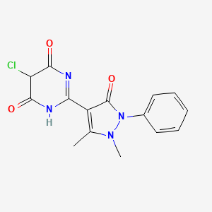 5-chloro-2-(1,5-dimethyl-3-oxo-2-phenylpyrazol-4-yl)-1H-pyrimidine-4,6-dione