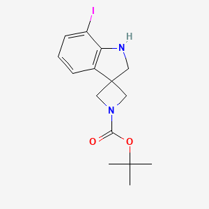 tert-Butyl 7'-Iodo-1',2'-dihydrospiro[azetidine-3,3'-indole]-1-carboxylate