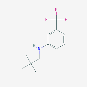 molecular formula C12H16F3N B1385272 N-(2,2-二甲基丙基)-3-(三氟甲基)苯胺 CAS No. 887590-46-7