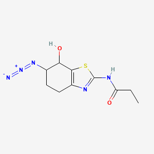 N-(6-Azido-7-hydroxy-4,5,6,7-tetrahydrobenzo[d]thiazol-2-yl)propionamide