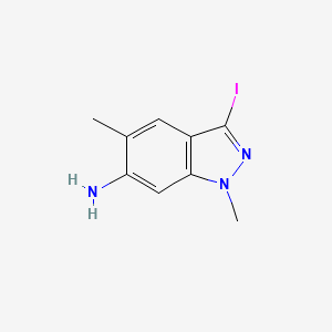 molecular formula C9H10IN3 B13852751 3-Iodo-1,5-dimethylindazol-6-amine 