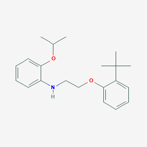 molecular formula C21H29NO2 B1385281 N-{2-[2-(Tert-butyl)phenoxy]ethyl}-2-isopropoxyaniline CAS No. 1040683-70-2