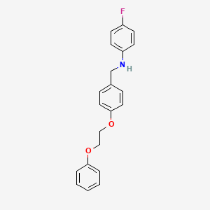 4-Fluoro-N-[4-(2-phenoxyethoxy)benzyl]aniline