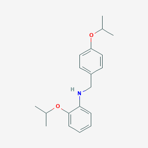 molecular formula C19H25NO2 B1385285 2-Isopropoxy-N-(4-isopropoxybenzyl)aniline CAS No. 1040683-37-1