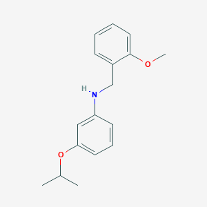 molecular formula C17H21NO2 B1385286 3-Isopropoxy-N-(2-methoxybenzyl)aniline CAS No. 1040684-18-1