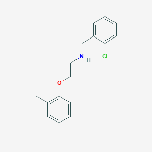 molecular formula C17H20ClNO B1385288 N-(2-氯苄基)-2-(2,4-二甲基苯氧基)-1-乙胺 CAS No. 1040684-05-6