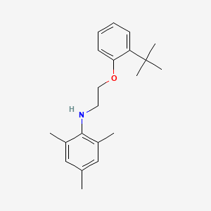 molecular formula C21H29NO B1385296 N-{2-[2-(叔丁基)苯氧基]乙基}-2,4,6-三甲基苯胺 CAS No. 1040688-49-0