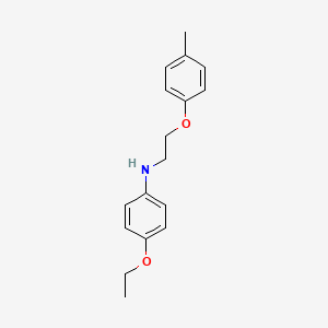 4-Ethoxy-N-[2-(4-methylphenoxy)ethyl]aniline