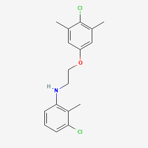 molecular formula C17H19Cl2NO B1385301 N-[2-(4-Chloro-3,5-dimethylphenoxy)ethyl]-N-(3-chloro-2-methylphenyl)amine CAS No. 1040687-97-5