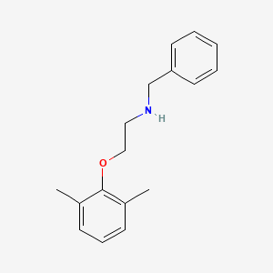 molecular formula C17H21NO B1385303 N-苄基-2-(2,6-二甲基苯氧基)-1-乙胺 CAS No. 1040689-17-5