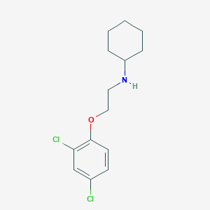 molecular formula C14H19Cl2NO B1385308 N-[2-(2,4-二氯苯氧基)乙基]环己胺 CAS No. 356533-07-8