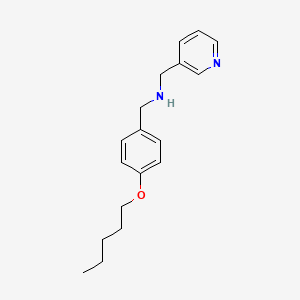 molecular formula C18H24N2O B1385311 N-[4-(Pentyloxy)benzyl](3-pyridinyl)methanamine CAS No. 1038257-59-8