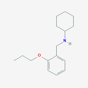 molecular formula C16H25NO B1385318 N-(2-Propoxybenzyl)cyclohexanamine CAS No. 1040680-77-0