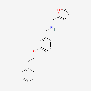 molecular formula C20H21NO2 B1385321 2-Furyl-N-[3-(phenethyloxy)benzyl]methanamine CAS No. 1040684-84-1