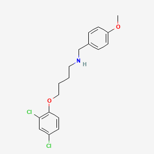 molecular formula C18H21Cl2NO2 B1385322 N-[4-(2,4-Dichlorophenoxy)butyl]-N-(4-methoxybenzyl)amine CAS No. 1040686-30-3