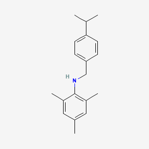 molecular formula C19H25N B1385328 N-(4-Isopropylbenzyl)-2,4,6-trimethylaniline CAS No. 1040688-61-6