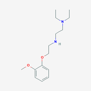 molecular formula C15H26N2O2 B1385333 N1,N1-diethyl-N2-[2-(2-methoxyphenoxy)ethyl]-1,2-ethanediamine CAS No. 1226362-84-0