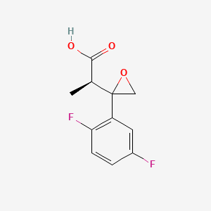 (2R)-2-(2-(2,5-Difluorophenyl)oxiran-2-yl)propanoic Acid