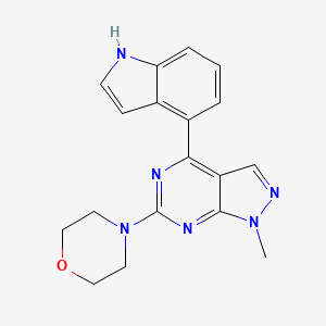 4-[4-(1H-indol-4-yl)-1-methylpyrazolo[3,4-d]pyrimidin-6-yl]morpholine