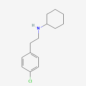 molecular formula C14H20ClN B1385338 N-(4-Chlorophenethyl)cyclohexanamine CAS No. 855635-10-8