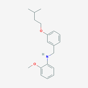 molecular formula C19H25NO2 B1385343 N-[3-(Isopentyloxy)benzyl]-2-methoxyaniline CAS No. 1040684-20-5
