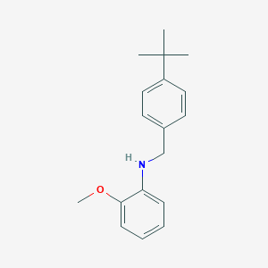 molecular formula C18H23NO B1385344 N-[4-(Tert-butyl)benzyl]-2-methoxyaniline CAS No. 1040683-88-2