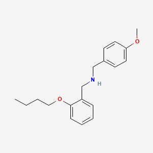 molecular formula C19H25NO2 B1385346 (2-Butoxyphenyl)-N-(4-methoxybenzyl)methanamine CAS No. 1040686-41-6