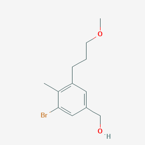 [3-Bromo-5-(3-methoxypropyl)-4-methylphenyl]methanol