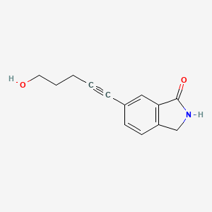 6-(5-Hydroxypent-1-ynyl)-2,3-dihydroisoindol-1-one