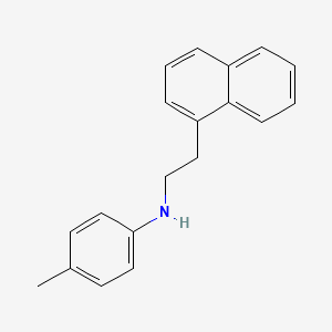 molecular formula C19H19N B1385349 N-(4-Methylphenyl)-N-[2-(1-naphthyl)ethyl]amine CAS No. 1040688-82-1