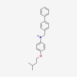 molecular formula C24H27NO B1385354 N-([1,1'-Biphenyl]-4-ylmethyl)-4-(isopentyloxy)-aniline CAS No. 1040688-78-5