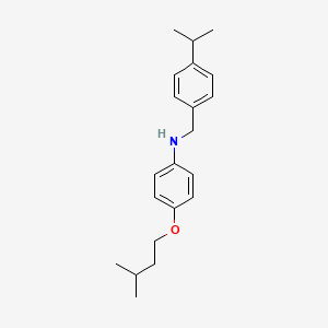molecular formula C21H29NO B1385355 4-(异戊氧基)-N-(4-异丙基苄基)苯胺 CAS No. 1040689-62-0