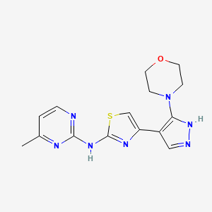 N-(4-methylpyrimidin-2-yl)-4-(5-morpholin-4-yl-1H-pyrazol-4-yl)-1,3-thiazol-2-amine