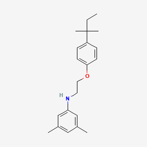 molecular formula C21H29NO B1385359 3,5-Dimethyl-N-{2-[4-(tert-pentyl)phenoxy]-ethyl}aniline CAS No. 1040687-09-9