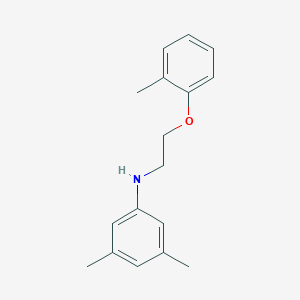 molecular formula C17H21NO B1385360 3,5-二甲基-N-[2-(2-甲基苯氧基)乙基]苯胺 CAS No. 1040686-64-3