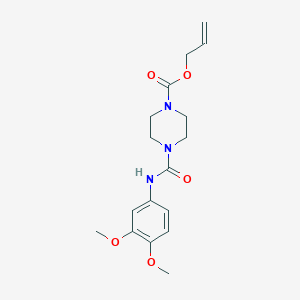 Prop-2-enyl 4-[(3,4-dimethoxyphenyl)carbamoyl]piperazine-1-carboxylate