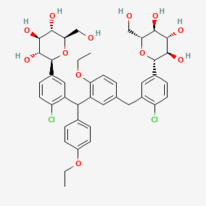 (1S)-1,5-Anhydro-1-C-[4-chloro-3-[(4-ethoxyphenyl)methyl]phenyl]-6-O-[1-C-[4-chloro-3-[(4-ethoxyphenyll)methyl]phenyl]-D-glucopyranosyl]-D-glucitol