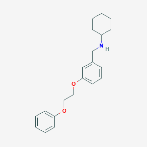 molecular formula C21H27NO2 B1385363 N-[3-(2-Phenoxyethoxy)benzyl]cyclohexanamine CAS No. 1040680-89-4