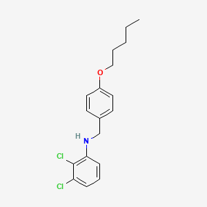 molecular formula C18H21Cl2NO B1385366 2,3-Dichloro-N-[4-(pentyloxy)benzyl]aniline CAS No. 1040682-12-9